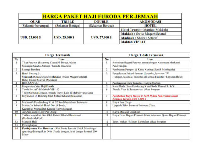 Haji Furoda 1441 H 2020 Bersama Ustadz Khalid Basalamah 22 Hari