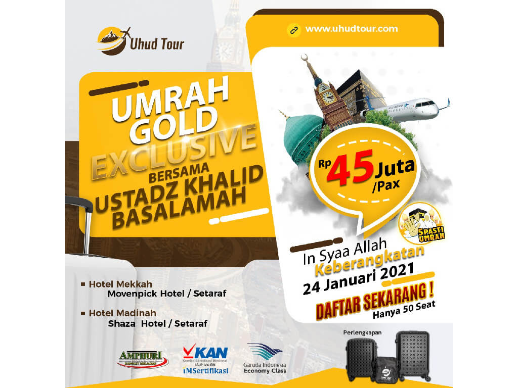 Umroh Gold 24 Januari 2021 Bersama Ustadz Khalid Basalamah