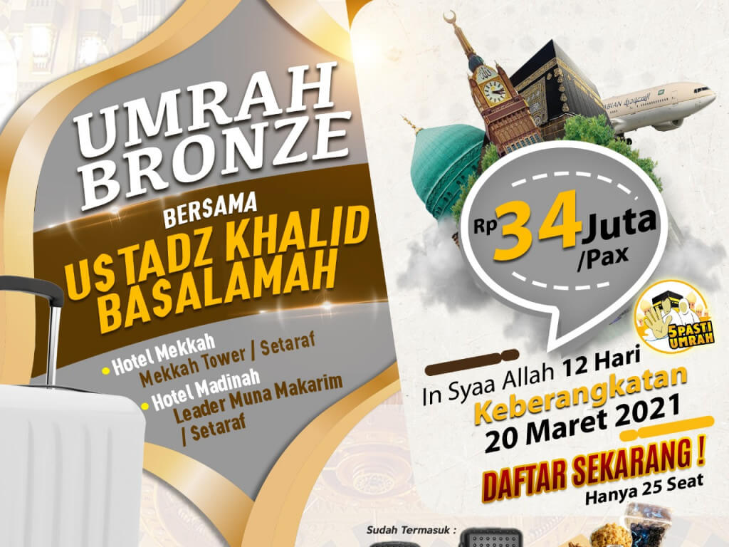 Umroh Bronze 20 Maret 2021 Pelaksanaan Umrah Bersama Ustadz Khalid Basalamah